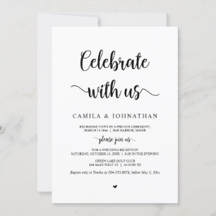 Invitación Celebra con nosotros, Fuente negra, Huida de boda