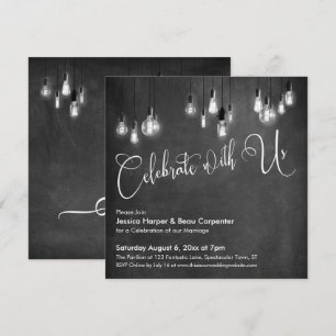 Invitación Celebra con Nosotros Guion, Pizarra de Luces Ediso