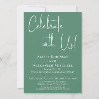 ¡Celebra con Nosotros! Recepción Moderna Pretty Gr
