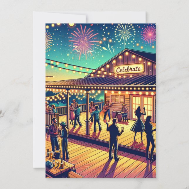 Invitación Celebra Cualquier Ocasión Fiesta Personalizada (Anverso)