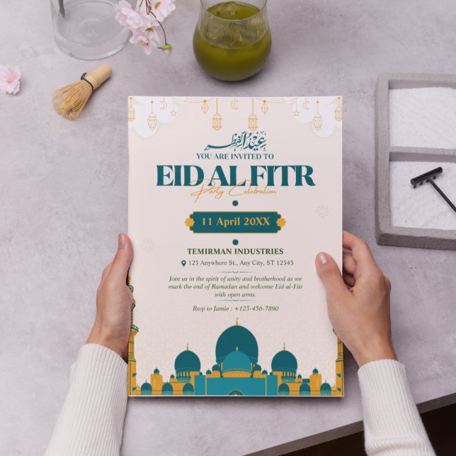Invitación ¡Celebra Eid con estilo! Eid ilustrativo moderno (Ramadan Iftar Party,

Brown Illustration,

Hand-Drawn,

Community Gathering,

Islamic Holiday,

)
