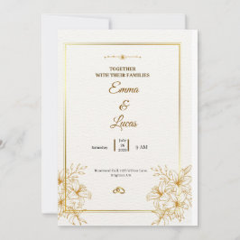 Invitación Celebra el amor con esta elegante boda