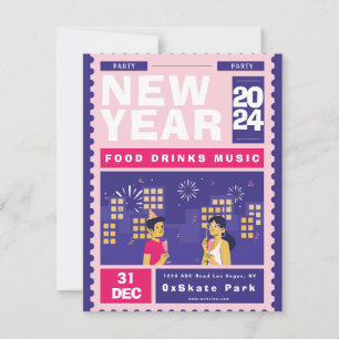 Invitación Celebra el Año Nuevo con Estilo
