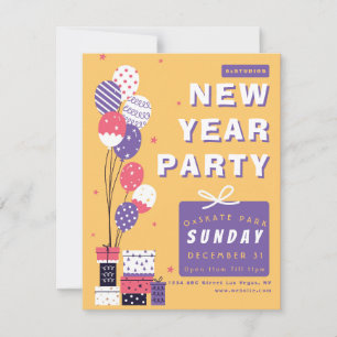 Invitación Celebra el Año Nuevo con Estilo