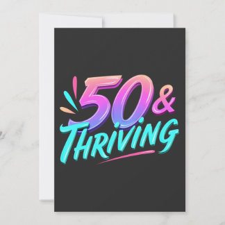 Invitación Celebra el cumpleaños 50 y próspero