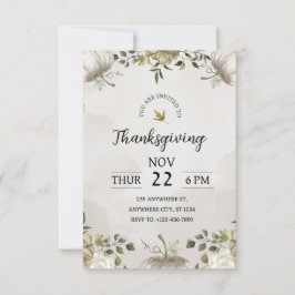 Invitación Celebra el Día de Acción de Gracias con nuestra in