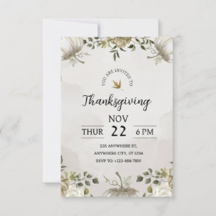 Invitación Celebra el Día de Acción de Gracias con nuestra in