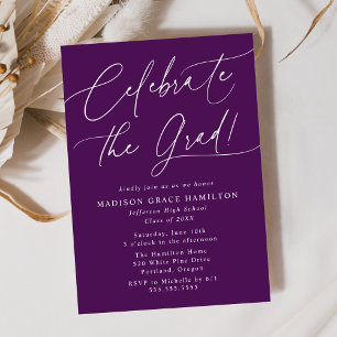 Invitación Celebra el guión de graduación Fiesta de graduació
