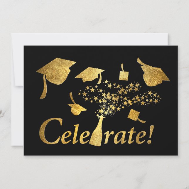 Invitación ¡Celebra la graduación! (Anverso)