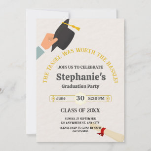Invitación ¡Celebra la graduación! Tassel Worth the Hassle
