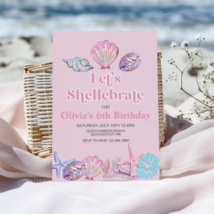 Invitación Celebra la Playa de Conchas Cumpleaños