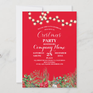 Invitación Celebra nuestra fiesta anual de Navidad con la emp