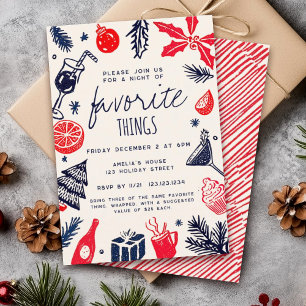 Invitación Celebra tu festividad favorita de Navidades