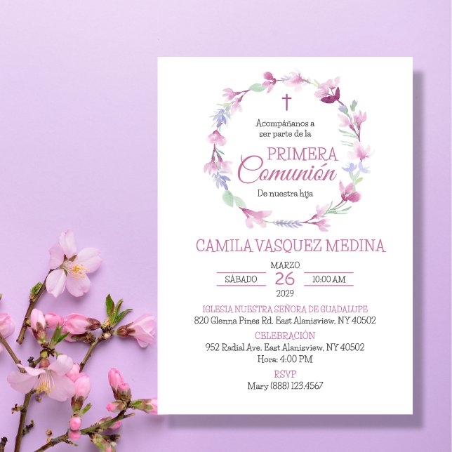 Invitación Celebra tu primera comunión sagrada con tu chica (Subido por el creador)
