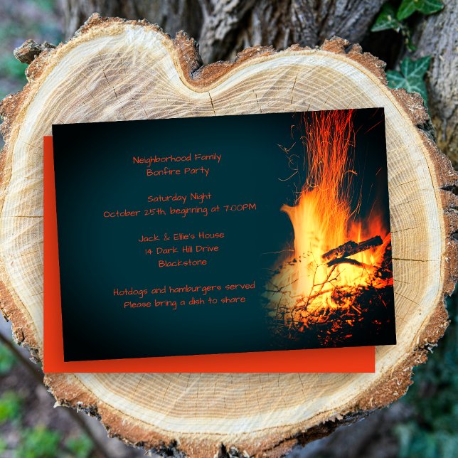 Invitación Celebración al aire libre del Fiesta de la noche d (Subido por el creador)