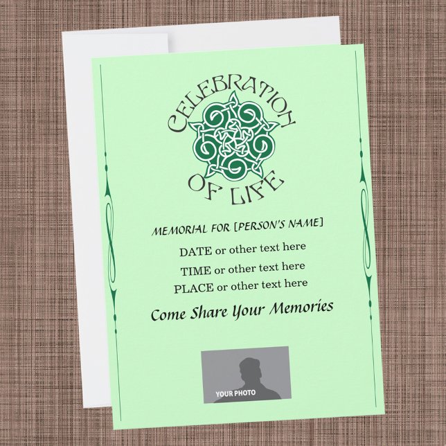 Invitación Celebración conmemorativa de la vida - Diseño de n (Subido por el creador)