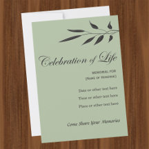 Celebración conmemorativa de la vida elegante en e