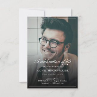 Invitación Celebración conmemorativa del funeral de la vida
