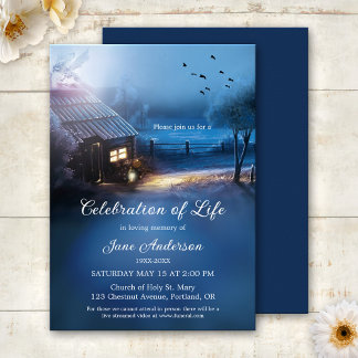 Invitación Celebración conmemorativa ilustrada de la vida 