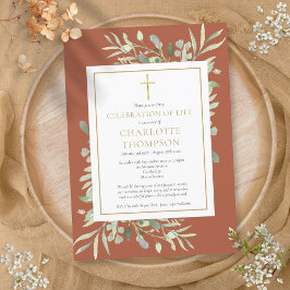 Invitación Celebración Cristiana de la Vida Funeral de Terrac