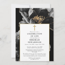 Invitación Celebración Cristiana Moderna Floral De La Vida