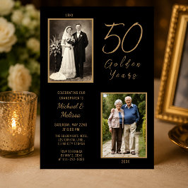 Invitación Celebración de 50 años dorados de los abuelos