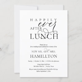Invitación Celebración de Almuerzo Post Boda Felices para Sie