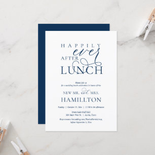 Invitación Celebración de Almuerzo Post Boda Felices para Sie