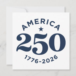 Invitación Celebración de América 250 Años de Libertad Minima