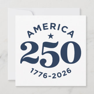 Invitación Celebración de América 250 Años de Libertad Minima