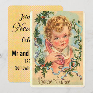 Invitación Celebración de Año Nuevo Vintage