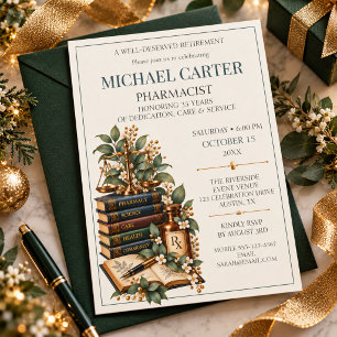 Invitación Celebración de Años de Servicio de Jubilación de F