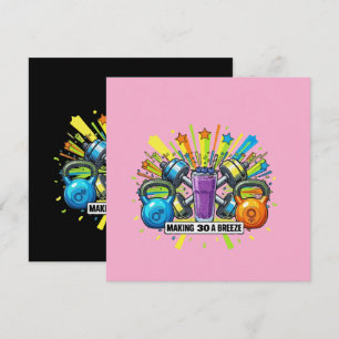 Invitación Celebración de Batido de Fitness Personalizable