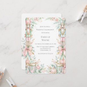 Invitación Celebración de Boda de Navidad con Cascanueces Pas