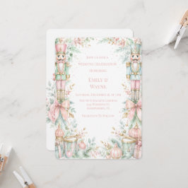 Invitación Celebración de Boda de Navidad con Cascanueces Pas