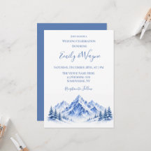Celebración de Boda en las Montañas Nevadas Azules