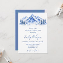 Celebración de Boda en las Montañas Nevadas Azules