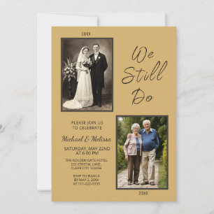 Invitación Celebración de Bodas de Oro 50 Aniversario de Boda