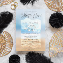 Celebración De Bodas De Playa Del Verano Del Amor