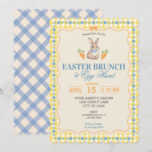 Invitación Celebración de búsqueda de huevos del brunch del c
