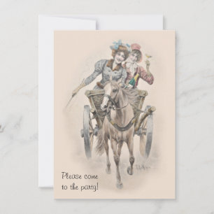 Invitación Celebración de caballos y carros fiestas de Hen