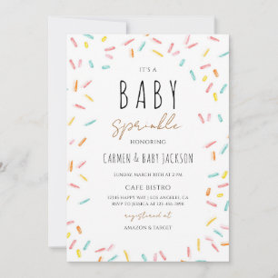 Invitación Celebración de Confeti para el Bebe Neutral en Gén