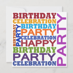 Invitación celebración de cumpleaños