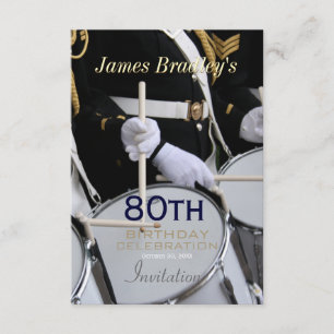 Invitación Celebración de cumpleaños 80 de Royal British Band