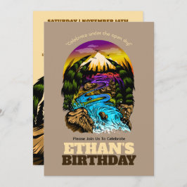 Invitación Celebración de cumpleaños al aire libre