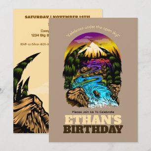 Invitación Celebración de cumpleaños al aire libre