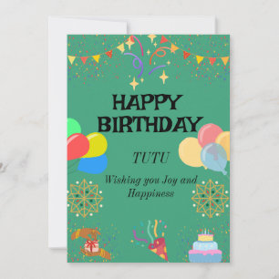 Invitación Celebración de cumpleaños alegre