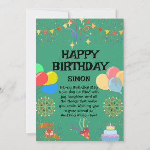 Invitación Celebración de cumpleaños alegre