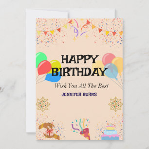 Invitación Celebración de Cumpleaños Alegre