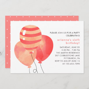 Invitación Celebración de cumpleaños con puntos de Bonito y g